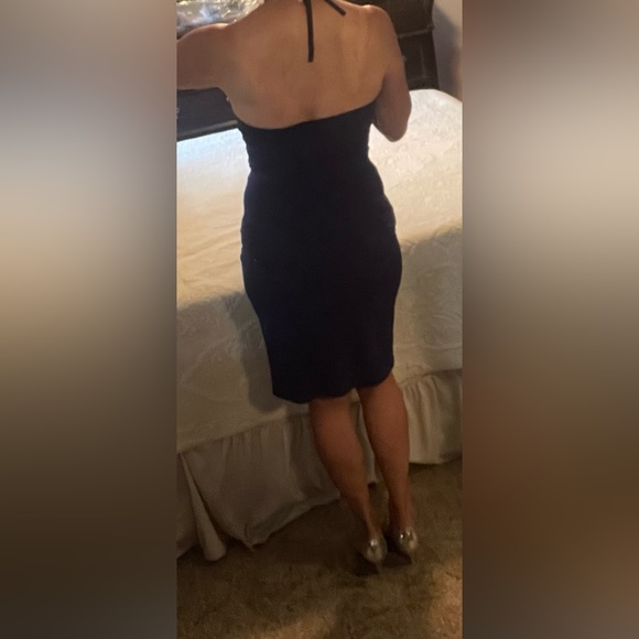 Moda International Navy cocktail Dress - Picture 4 of 10